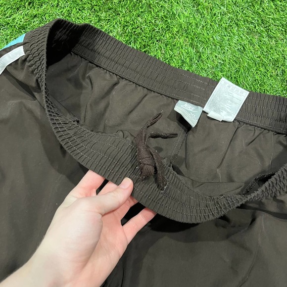 Vintage Nike Womens Brown and Light Blue Trackpants - Picture 4 of 5